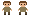 Pixel art of the peasant adventurer at the start of the quest